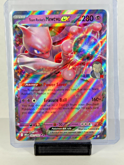 Pokemon TCG Team Rocket’s Mewtwo ex 81/182 Destined Rivals Double Rare Holo -NM - Image 1