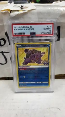 2022 RADIANT BLASTOISE POKEMON GO POKEMON TCG PSA 10 GEM MINT #018 - Image 2