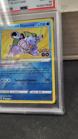 2022 RADIANT BLASTOISE POKEMON GO POKEMON TCG PSA 10 GEM MINT #018 - Image 3