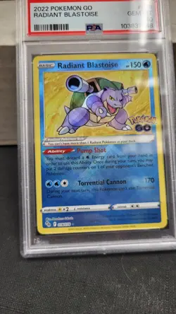 2022 RADIANT BLASTOISE POKEMON GO POKEMON TCG PSA 10 GEM MINT #018 - Image 4