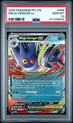2025 POKEMON PFL EN MEGA GENGAR ex PSA 10 GEM - Image 1