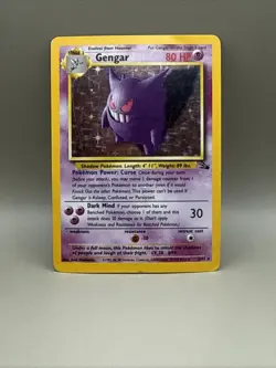 Pokemon TCG- Gengar - 5/62 Fossil Set- Holo HP - Image 1