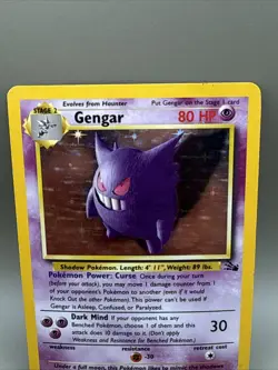 Pokemon TCG- Gengar - 5/62 Fossil Set- Holo HP - Image 4