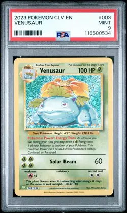2023 PSA 9 Venusaur #003 Pokemon TCG Classic : Venusaur Deck - Image 1