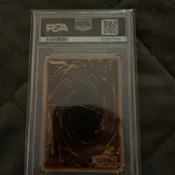 2002 Yu-Gi-Oh! Dark Magician BPT-001 Secret Rare Promo PSA 1 Reverse Foil Error - Image 2