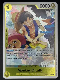 Monkey.D.Luffy OP10-111 R One Piece CCG Character Card OP10: Royal Blood NM - Image 1