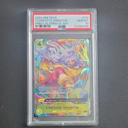 One Piece Charlotte Smoothie OP03-110 Premium Booster Rare Foil Alt Art PSA 10 - Image 1