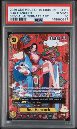 2026 ONE PIECE THE AZURE SEA'S SP BOA HANCOCK #112 PSA 10 - Image 1
