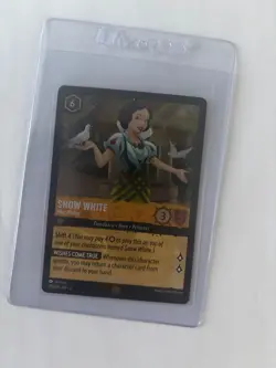 Disney Lorcana Rise Of The Floodborn Snow White Well Wisher Cold Foil - Image 1