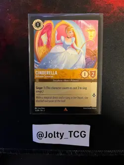 Disney Lorcana Rise of the Floodborn Cinderella Ballroom Sensation 3/204 Rare - Image 1