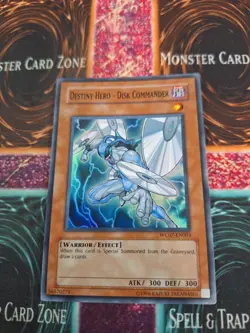Yugioh Destiny Hero - Disk Commander WC07-EN003 Super Rare Unlimited Near Mint - Image 1