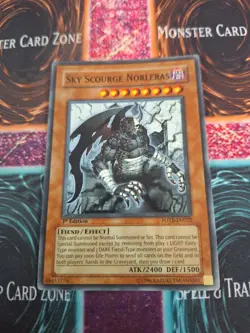 Yugioh Sky Scourge Norleras FOTB-EN022 Super Rare 1st Edition Near Mint - Image 1