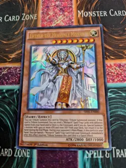 Yugioh Ehther the Heavenly Monarch SR01-EN000 Ultra Rare 1st Edition Near Mint - Image 1