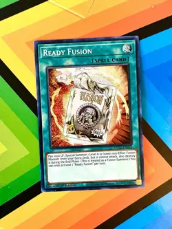 Yugioh Ready Fusion MP22-EN163 Secret Rare 1st Ed NM Holo Bleed - Image 1