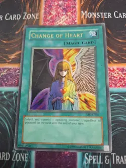 Yugioh Change of Heart MRD-060 Ultra Rare OG Unlimited Moderately Played - Image 1