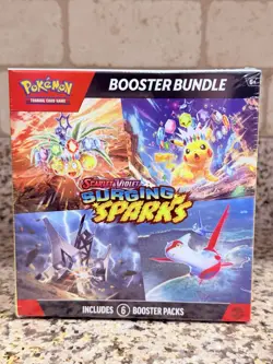 Pokemon TCG Scarlet & Violet Surging Sparks Booster Bundle 6 Booster Packs - Image 1