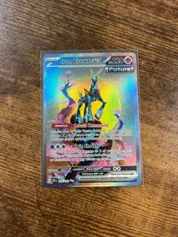 Pokemon Scarlet & Violet Temporal Forces Iron Crown Ex 206/162 - Image 1