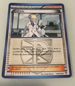 Pokemon TCG Colress Team Plasma 118/135 Non Holo Supporter Plasma Storm LP - Image 2
