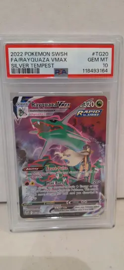 Pokemon - Rayquaza VMax - Full Art Holo #TG20/TG30 - SIlver Temptest - PSA 10 - Image 1