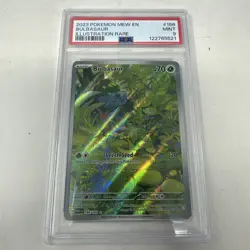 2023 POKEMON MEW EN-151 ILLUSTRATION RARE #166 BULBASAUR PSA 9 - Image 1