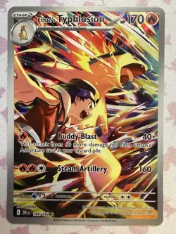 Ethan's Typhlosion 190/182 Illustration Rare SV Destined Rivals- Pokemon TCG NM - Image 1