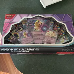 Pokemon TCG: Mimikyu ex & Alcremie ex Premium Collection Box - In Hand - Image 1