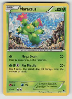 Maractus 2/12 McDonald's Collection 2011 Pokemon Holo HP dmg - Image 1