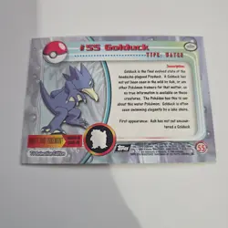 Golduck #55 Textured Holo Foil 1999 Topps Pokemon TV Animation Edition - Image 2