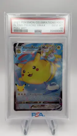 Pokemon Flying Pikachu VMAX Celebrations 007/025 Holo Ultra Rare PSA 10 GEM Mint - Image 1
