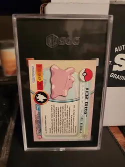 2000 Topps Pokemon TV Series 2 #132 Ditto SGC 9.5 MT+ Italian - Image 2