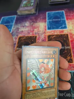 Yugioh Injection Fairy Lily LOD-100 Secret Rare Unlimited Moderately Played - Image 3