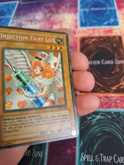 Yugioh Injection Fairy Lily LOD-100 Secret Rare Unlimited Moderately Played - Image 4