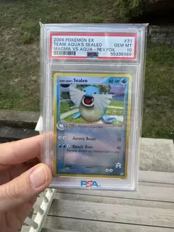 Pokemon Team Aqua Sealeo EX Magma Vs Aqua Reverse Holo 31 PSA 10 Gem Mint Pop 4 - Image 2