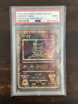 2000 Pokemon Game 2000 Movie Promo Ancient Mew Holo MINT PSA 9 - Image 1