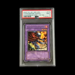 Yu-Gi-Oh! Slab Charubin The Fire Knight 1st Edition LOB-015 PSA 9 Mint 2002 - Image 1
