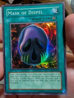 Yugioh Mask of Dispel LON-017 Super Rare NM - Image 1