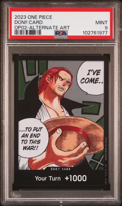 PSA 9 – 2023 ONE PIECE PARAMOUNT WAR DON!! CARD ALTERNATE ART (English) - Image 1