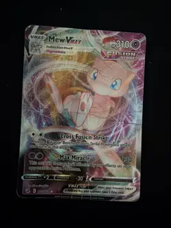 Pokemon TCG Mew VMAX 2021 SWSH08 Fusion Strike Ultra Rare Holo Card #114/264 - Image 1