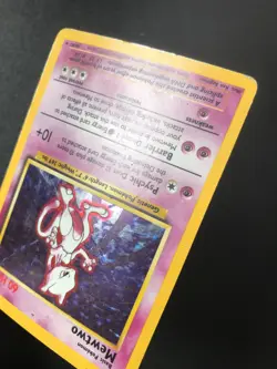 Mewtwo 10/102 BASE set Pokemon holo rare card MP/HP - Image 3