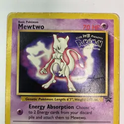 Mewtwo WB First Movie Black Star Promo card 3 HP - Image 2
