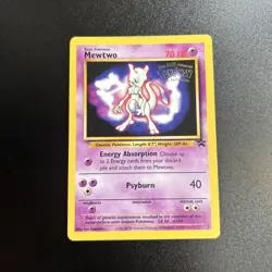 Pokemon Mewtwo The First Movie 1999 WB Promo Black Star Promo Card Collection MP - Image 1