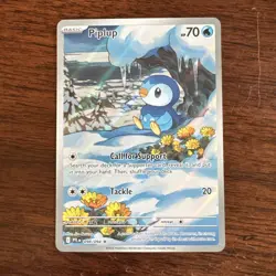 Piplup 098/094 Secret Rare Full Art Phantasmal Flames Pokemon Card Never Played - Image 1