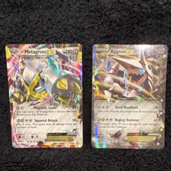 Pokemon Metagross EX & Aggron EX XY Holo Card Lot 2 Cards English - Image 1