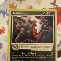 NON HOLO Darkrai DP24 Diamond and Pearl Black Star DVD Promo Pokemon Card - Image 3