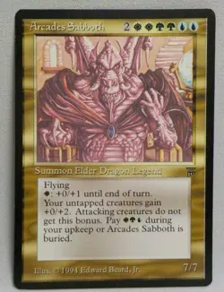 ARCADES SABBOTH Magic the Gathering LEGENDS 1994 MTG Trading Card #290 - Image 1