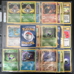 TEAM ROCKET Set 2000 Pokemon trading cards partially completed - Image 1