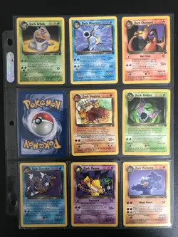 TEAM ROCKET Set 2000 Pokemon trading cards partially completed - Image 4