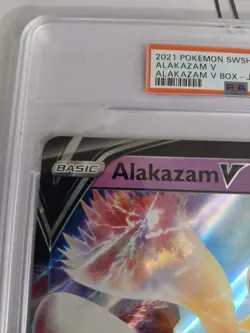 Jumbo Alakazam V SWSH083 SWSH: Sword & Shield Promo Cards Holo PSA 9 - Image 2