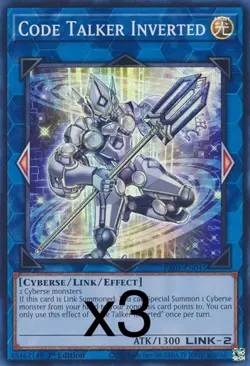 3X Yugioh Code Talker Inverted RA01-EN045 Secret Rare 1st Edition NM - Image 1