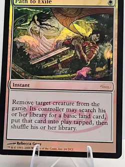 Path to Exile (Foil WPN Promo) NM - MTG Magic The Gathering DCI Stamped - Image 3
